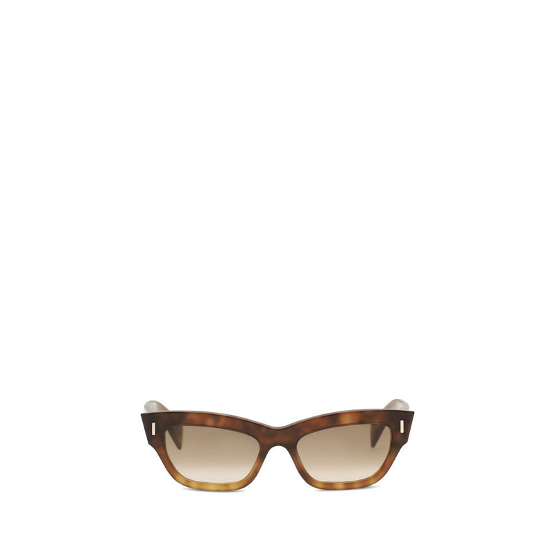Alexander McQueen Brown Acetate Cat-Eye Sunglasses
