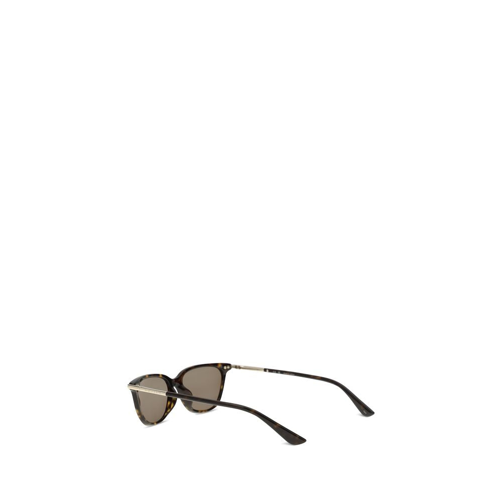 Alexander McQueen Brown Acetate Cat-Eye Sunglasses