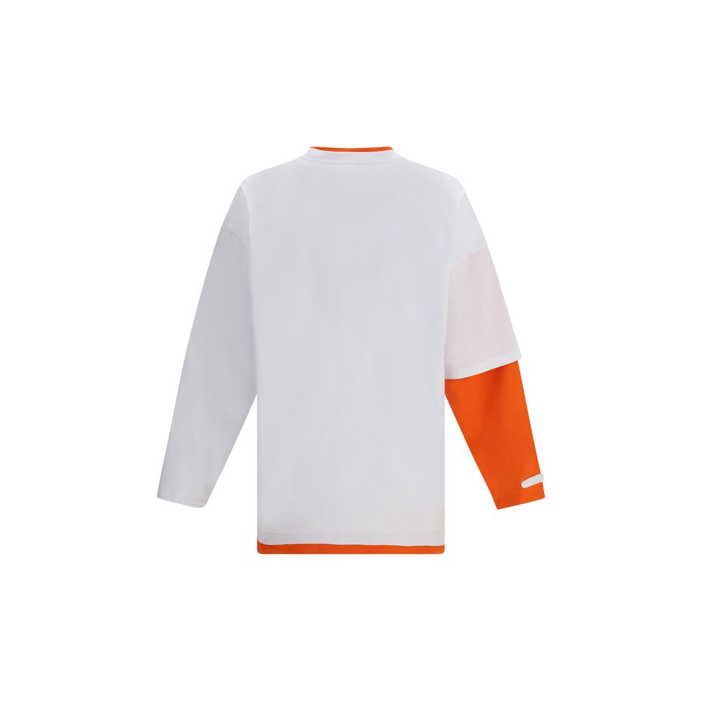 T-shirt manches longues en coton blanc PDF Channel