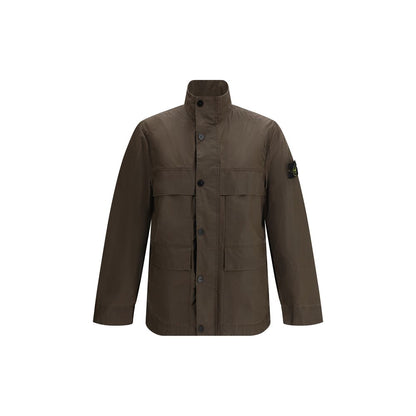 Stone Island Bruine Polyester Regenjas