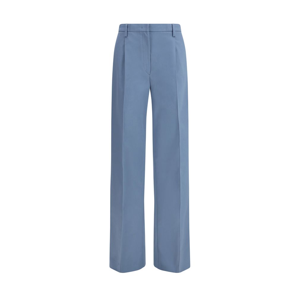 Pantalon Chino en Coton Bleu Prada - Élégance Quotidienne