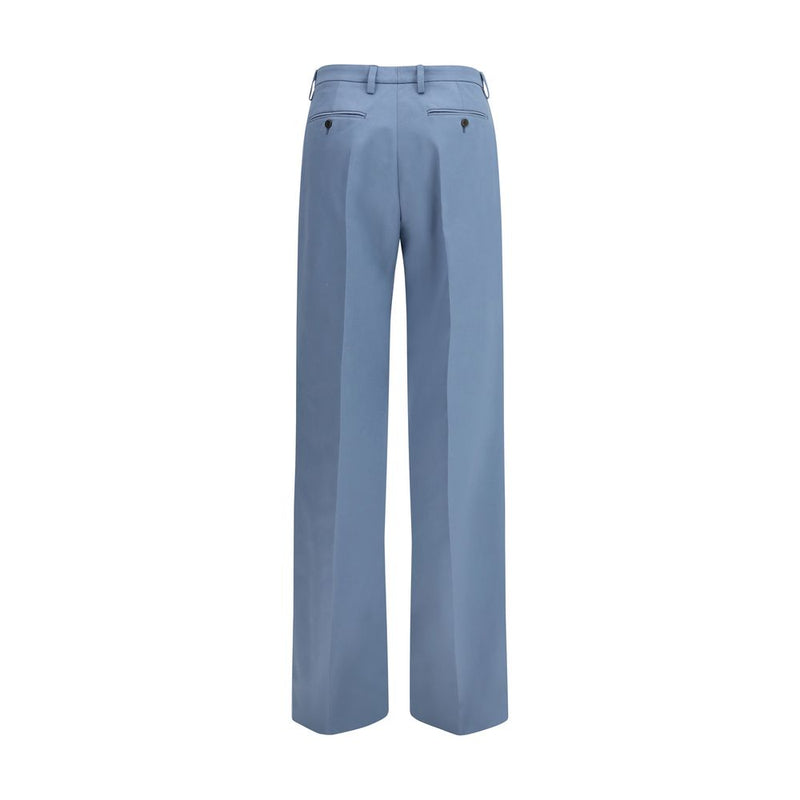 Prada Blue Cotton Chino Pants for Women