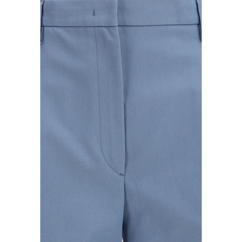 Prada Blue Cotton Chino Pants for Women