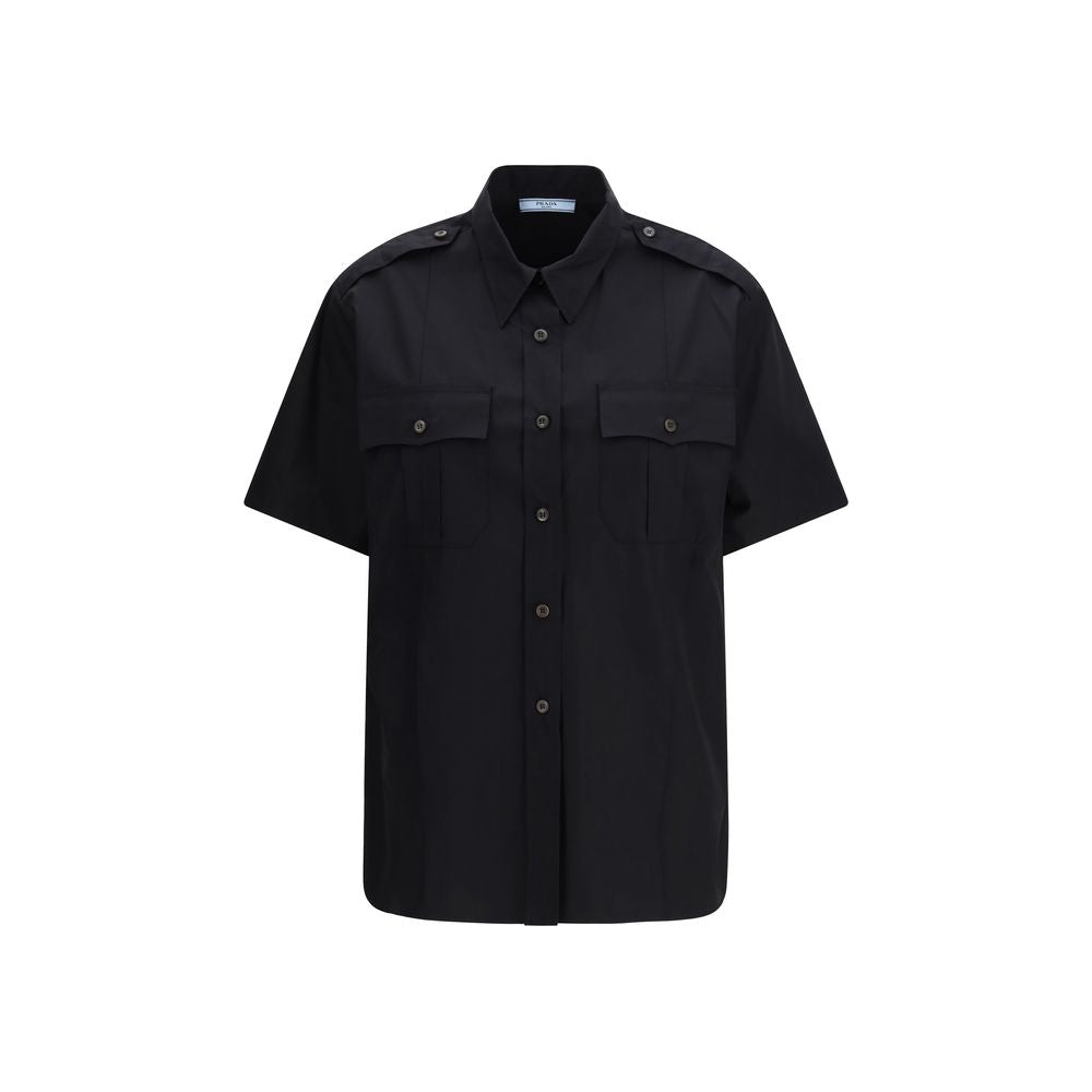 Prada Black Cotton Shortsleeve Shirt for Women