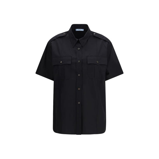 Prada Black Cotton Shortsleeve Shirt for Women