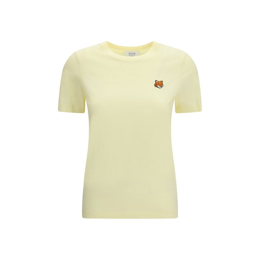 T-shirt bicolore en coton Maison Kitsuné