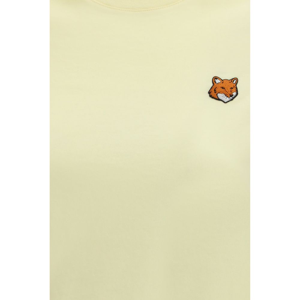 T-shirt bicolore en coton Maison Kitsuné