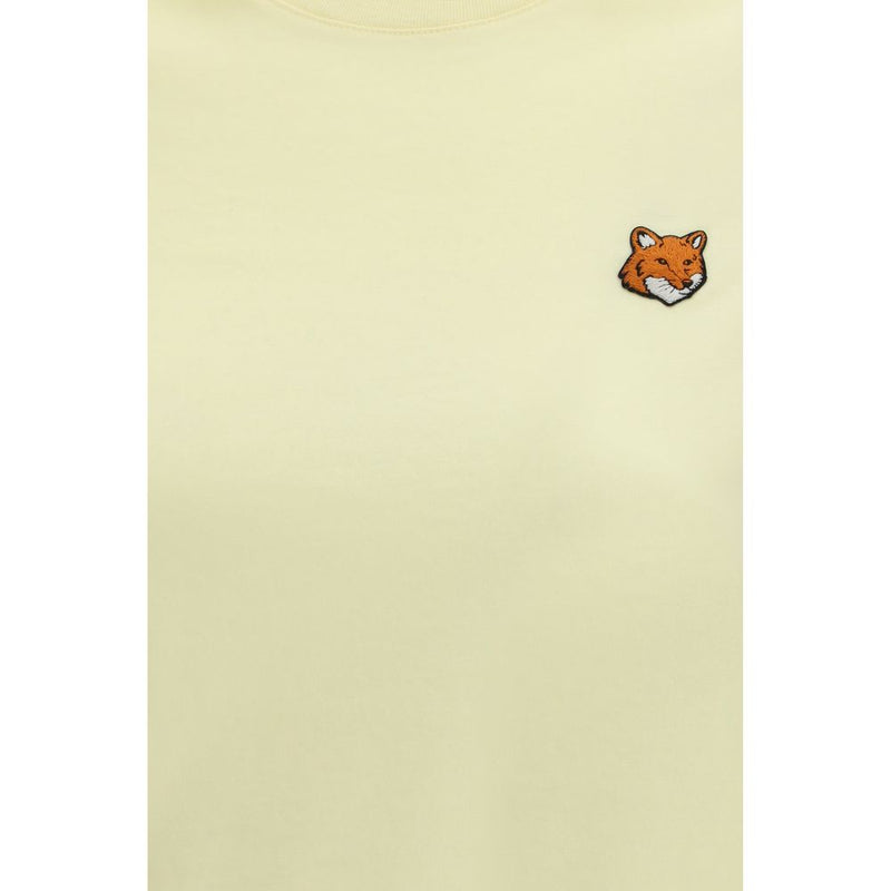 T-shirt bicolore en coton Maison Kitsuné