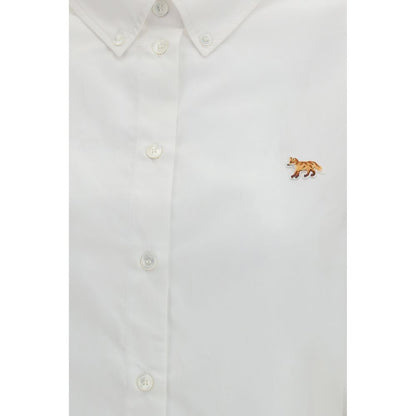 Maison Kitsuné White Cotton Blouse