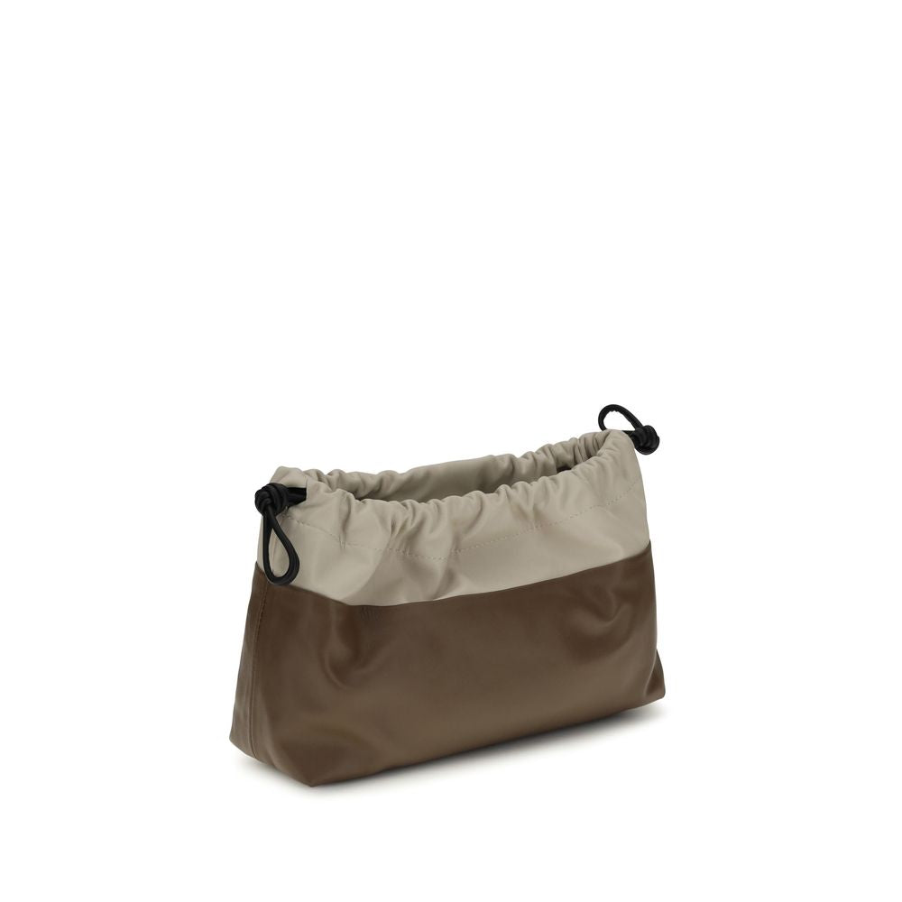 Pierre Hardy Brown Calf Leather Bos Taurus Shoulder Bag