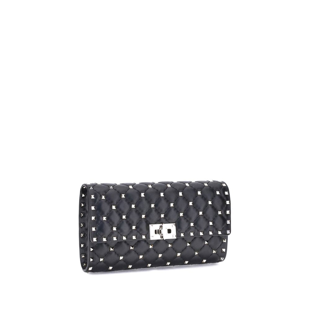 Sac bandoulière Valentino Garavani en agneau noir Ovis Aries