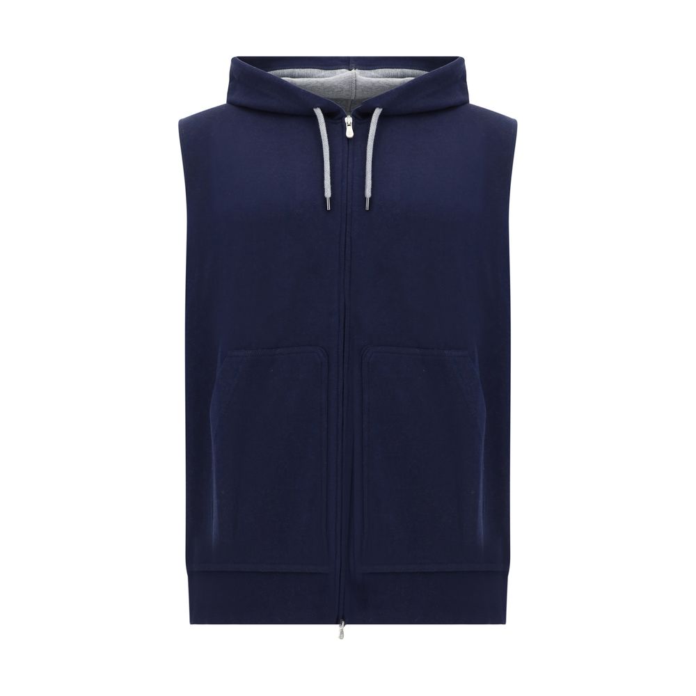 Brunello Cucinelli blauw katoenen sweatshirt