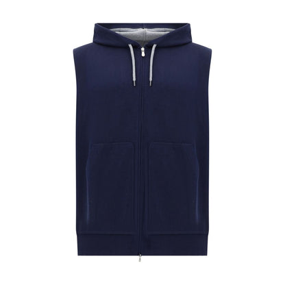 Brunello Cucinelli blauw katoenen sweatshirt
