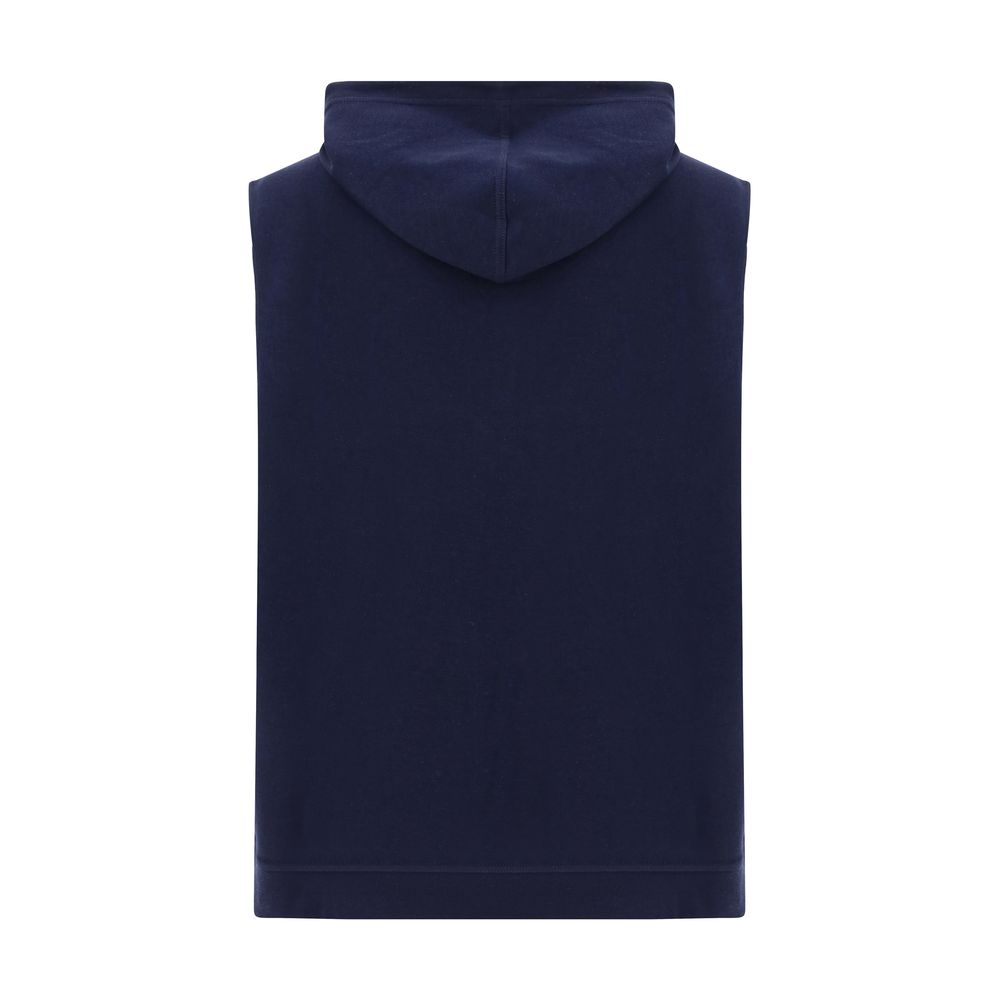 Brunello Cucinelli blauw katoenen sweatshirt