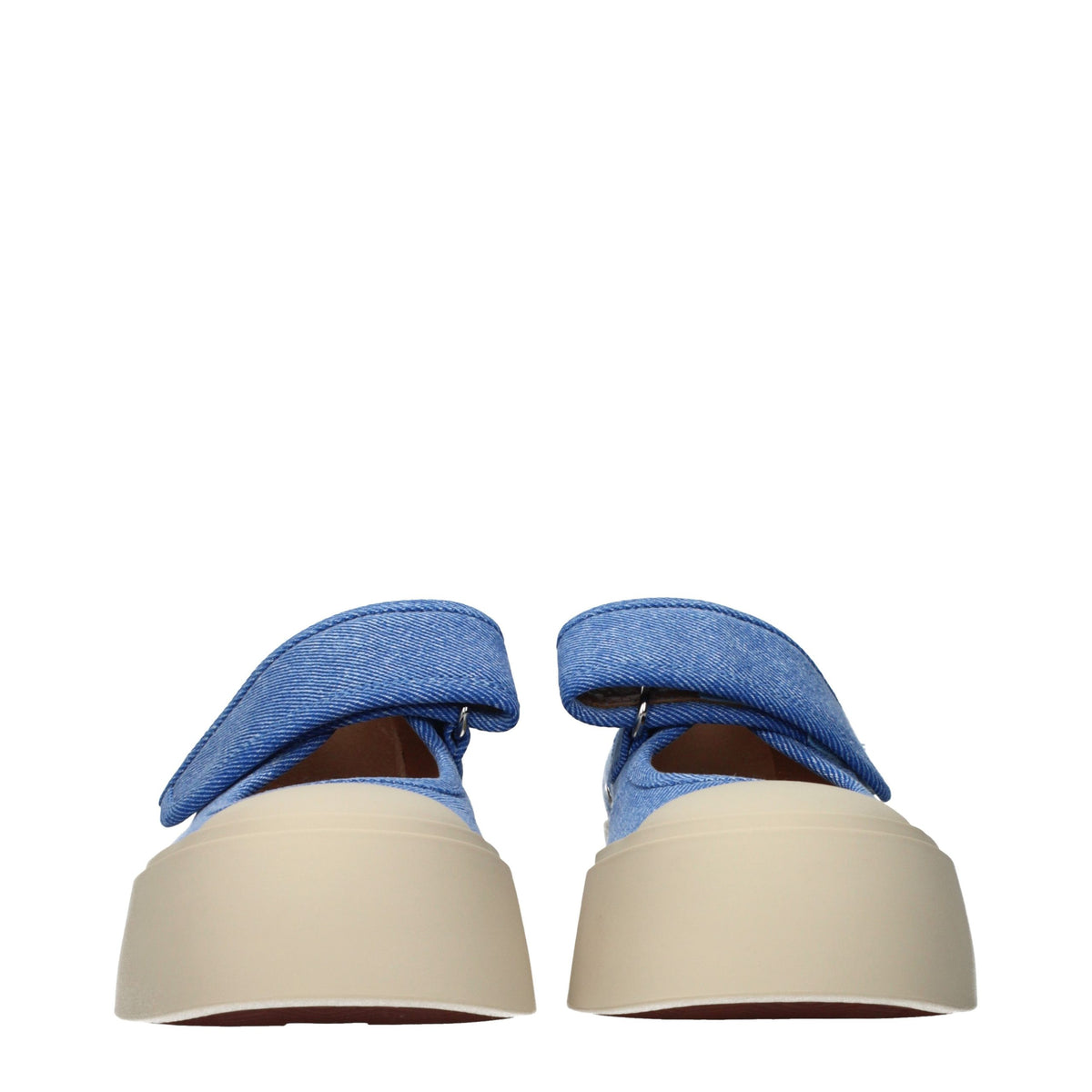Marni Blue Fabric Low Top Sneakers for Women