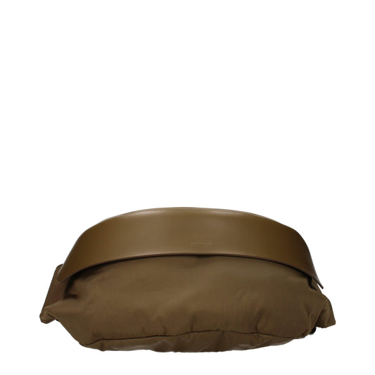 Sac à dos en cuir vert Jil Sander