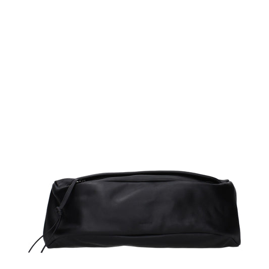 Sac à dos en cuir noir Jil Sander