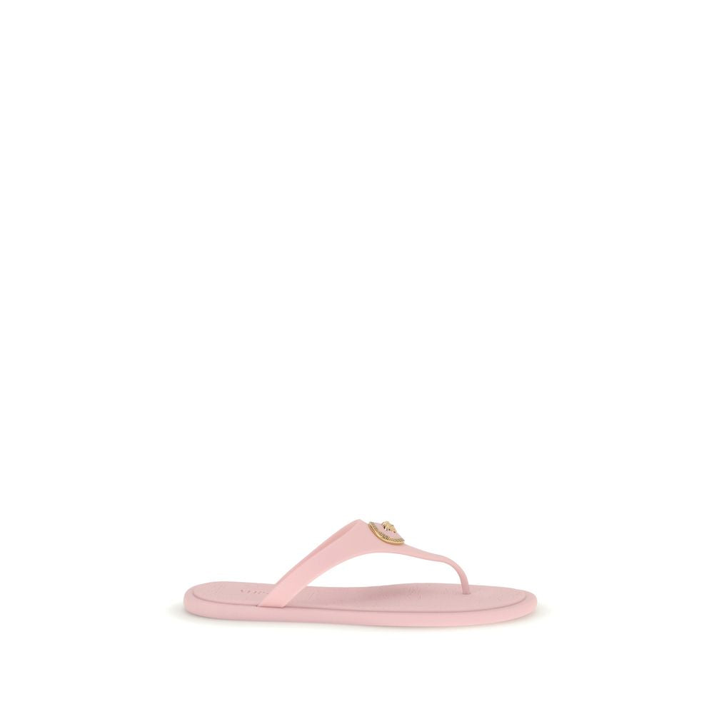 Versace Multicolor Rubber Flip-Flop Sandals for Women