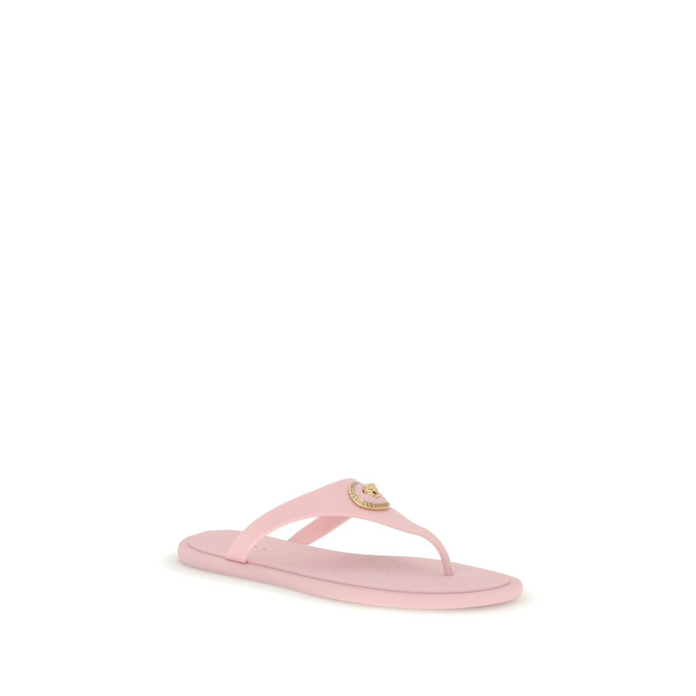 Versace Multicolor Rubber Flip-Flop Sandals for Women