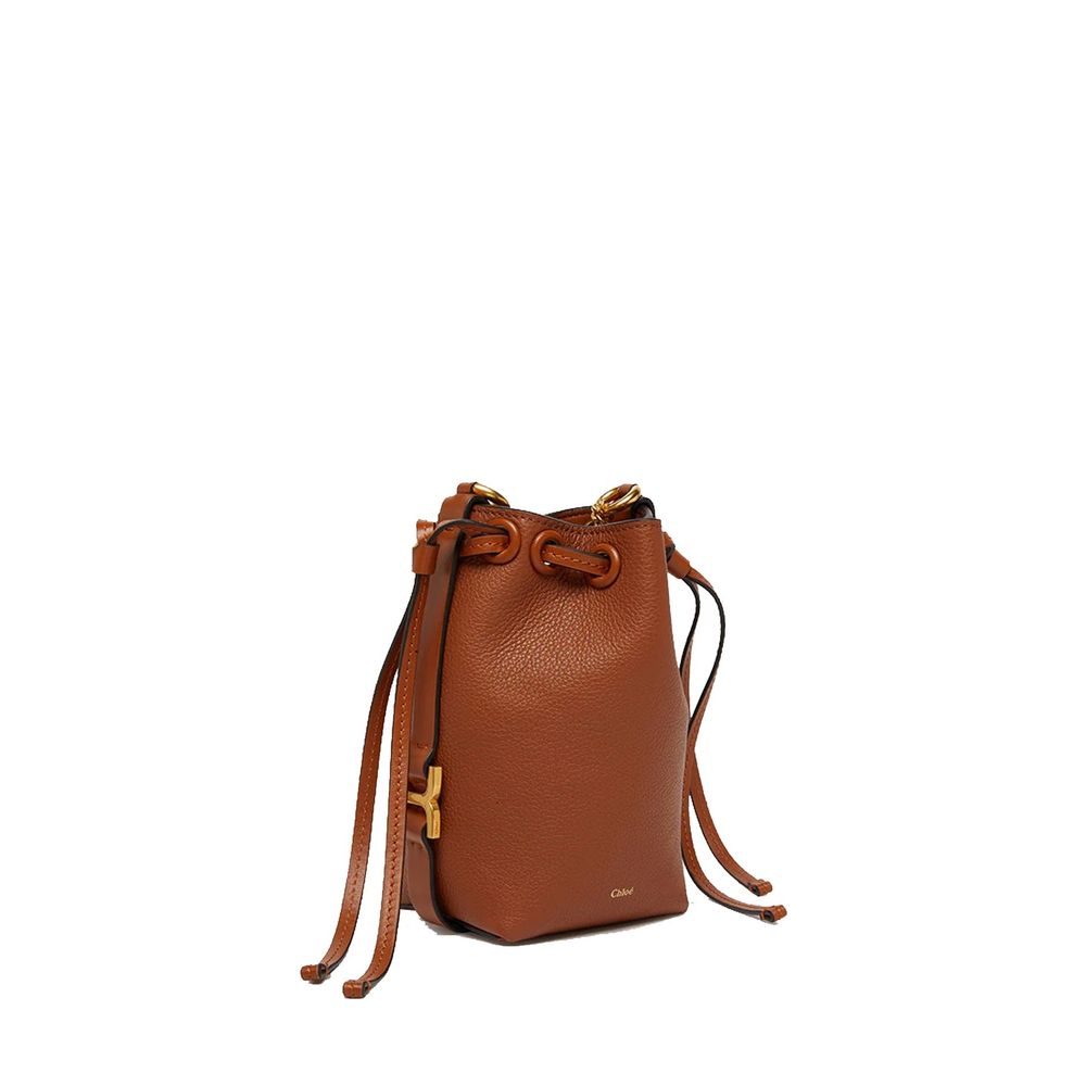 Chloé Brown Calfskin Bucket Bag