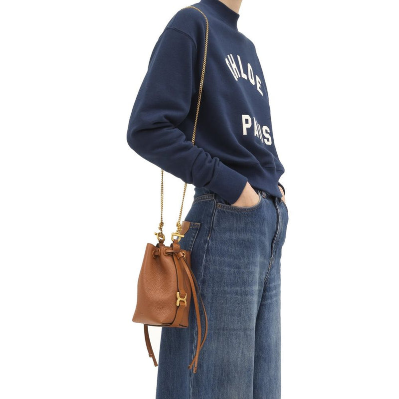 Chloé Brown Calfskin Bucket Bag