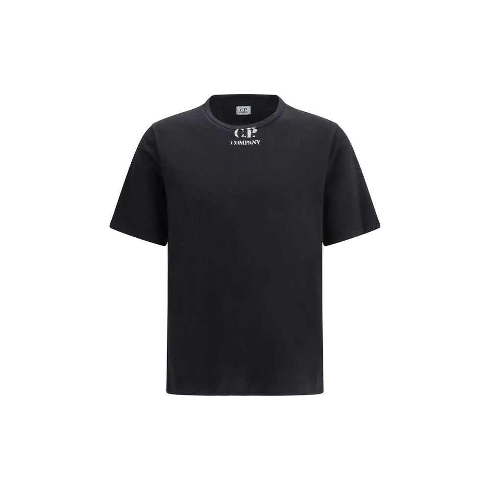 C.P. Company Black Cotton Printed Pogo T-Shirt