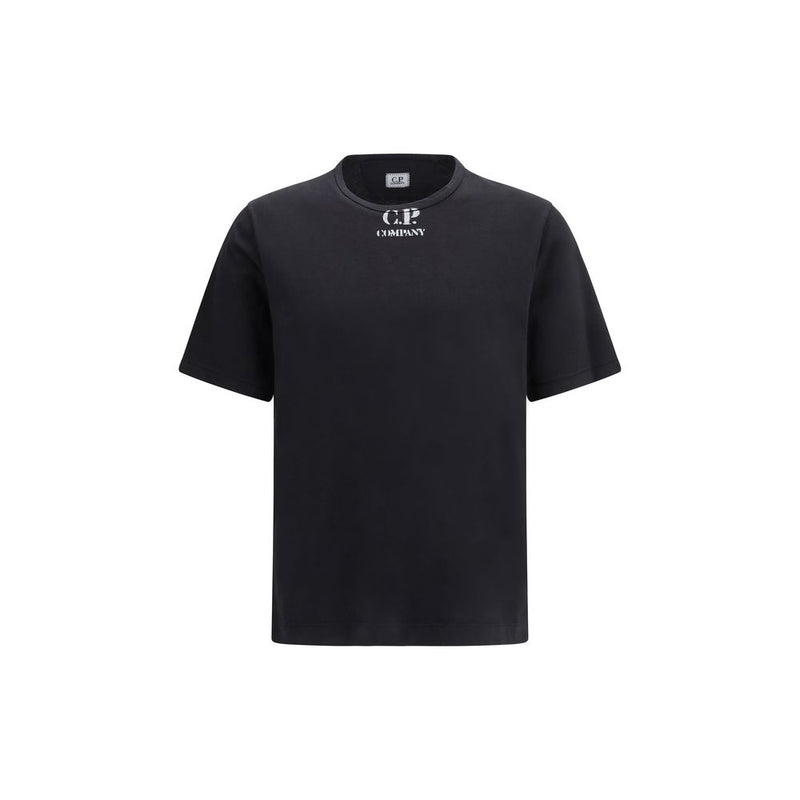 C.P. Company Black Cotton Printed Pogo T-Shirt