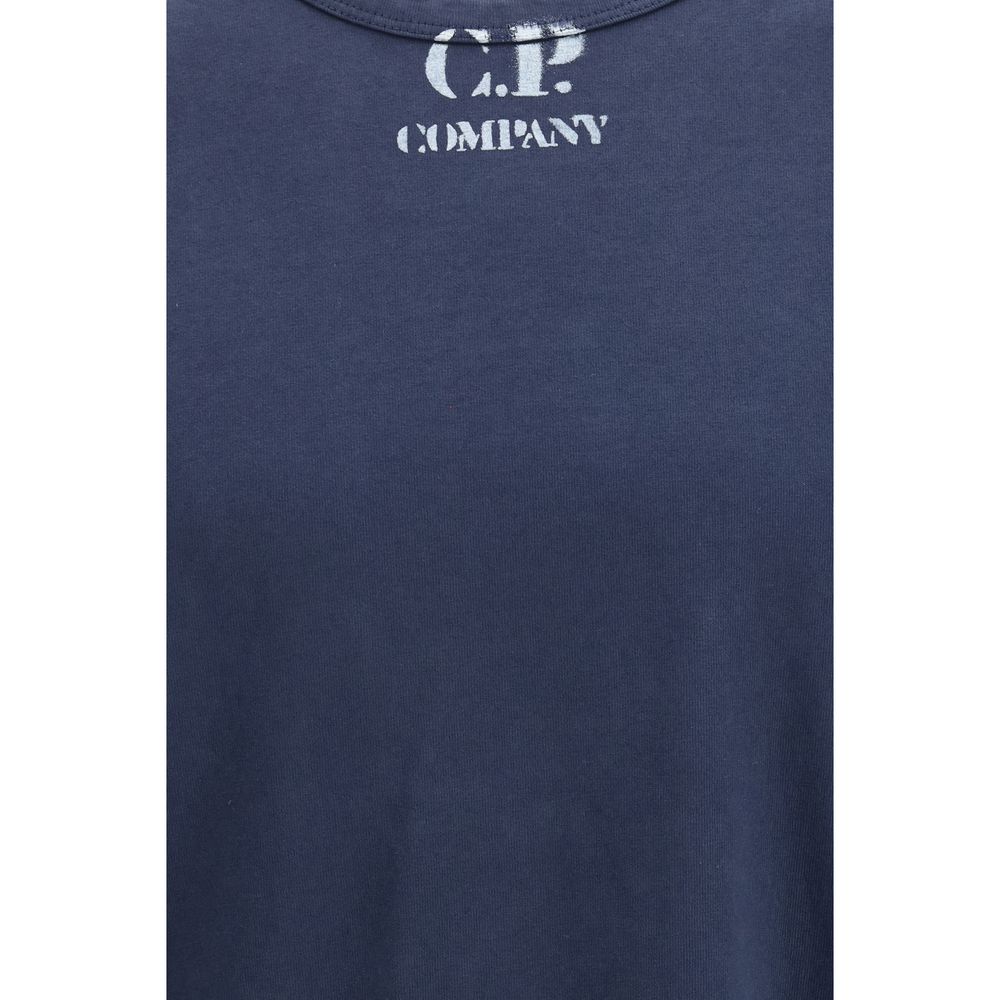 C.P. Company Blue Cotton T-Shirt - Pogo Print