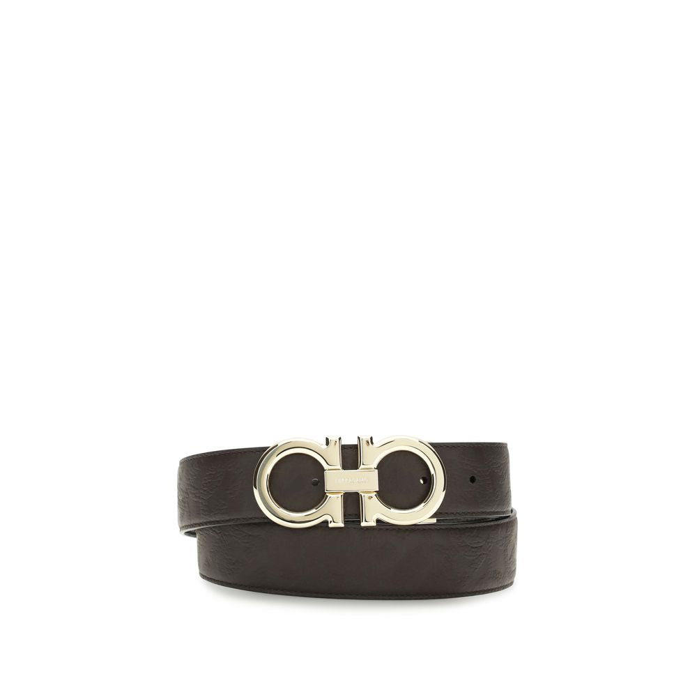 Ceinture Ferragamo Bos Taurus Regular en cuir de veau marron