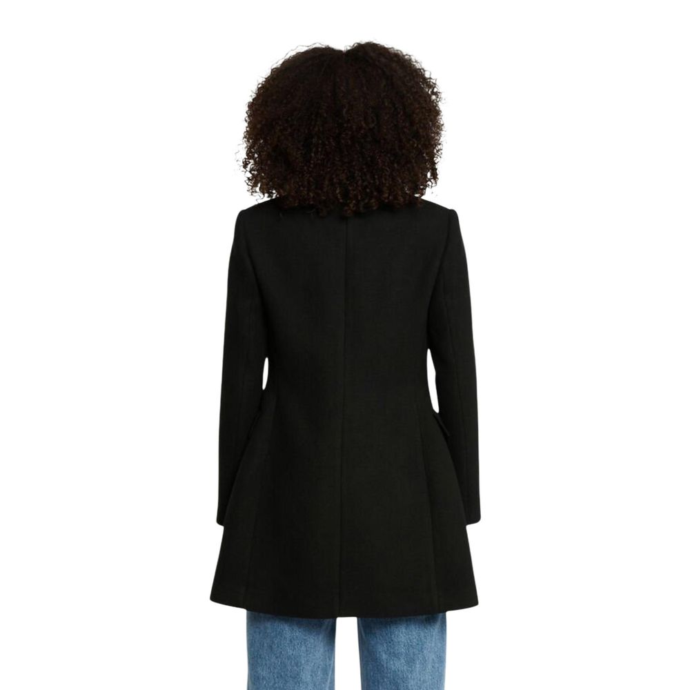 Morgan De Toi Black Polyester Coat - Elegant & Comfortable