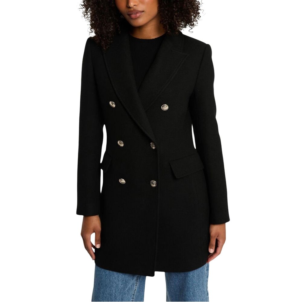 Morgan De Toi Black Polyester Coat - Elegant & Comfortable