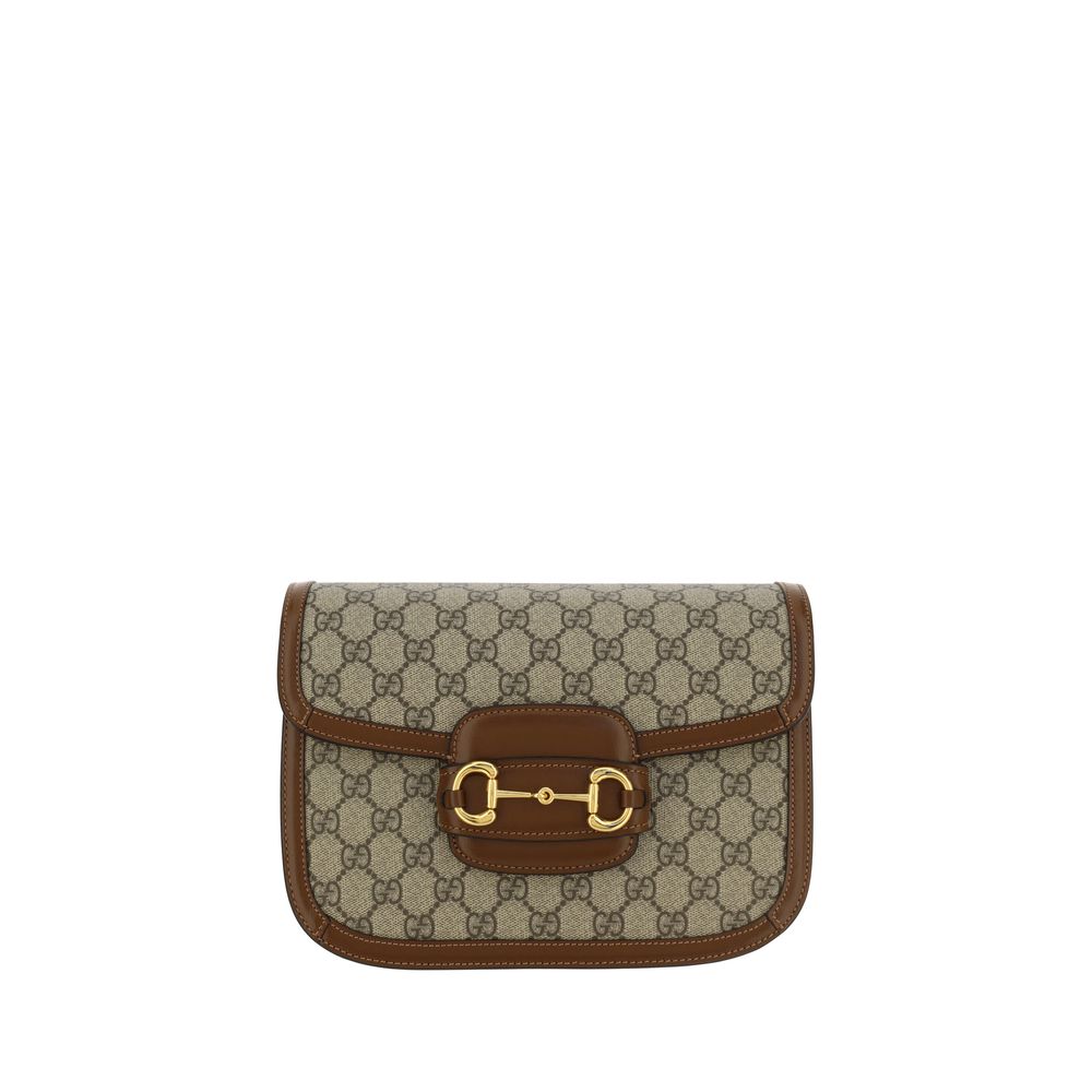 Gucci Beige Horsebit Shoulder Bag - Stylish & Versatile