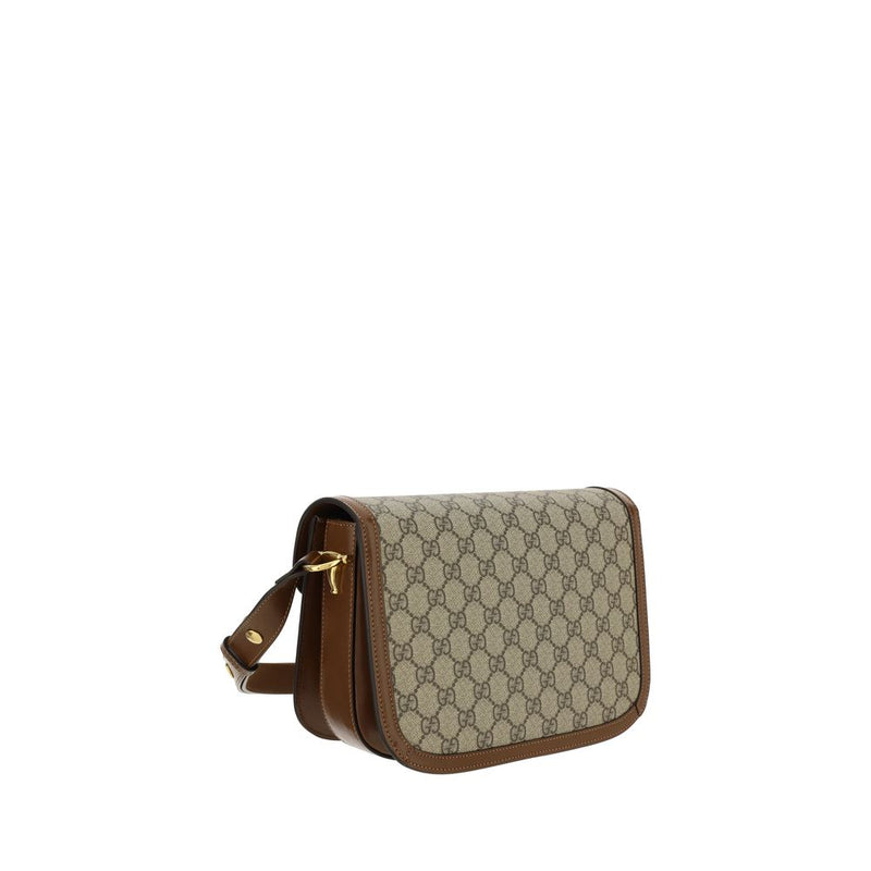 Gucci Beige Horsebit Shoulder Bag - Stylish & Versatile