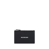 Portefeuille Balenciaga Bos Taurus en cuir de veau noir