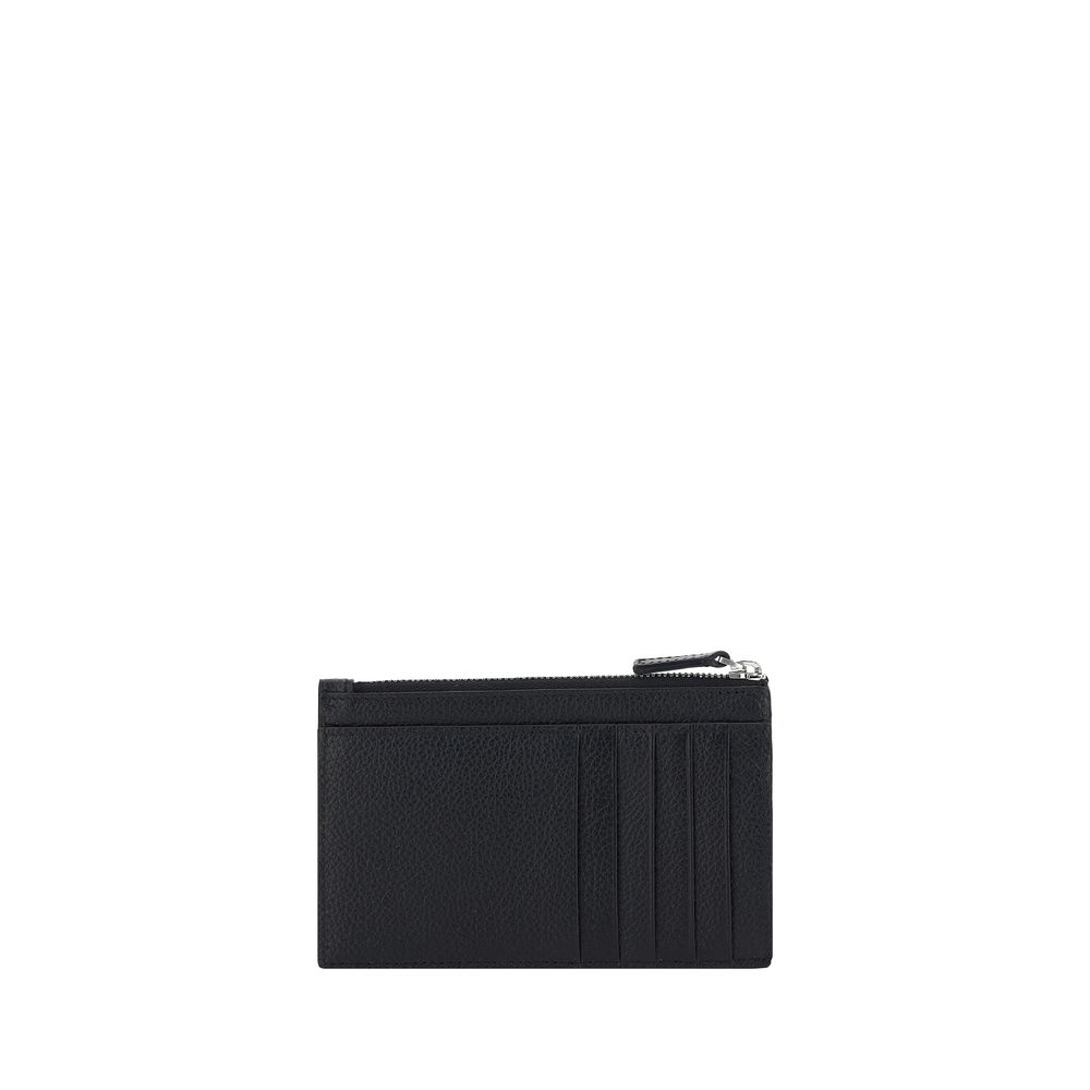 Portefeuille Balenciaga Bos Taurus en cuir de veau noir