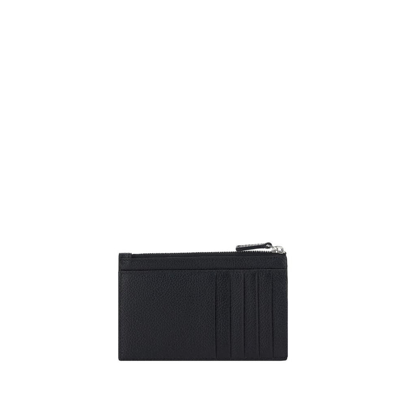 Portefeuille Balenciaga Bos Taurus en cuir de veau noir