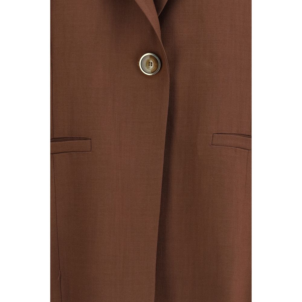 Veste sans manches PINKO marron en viscose