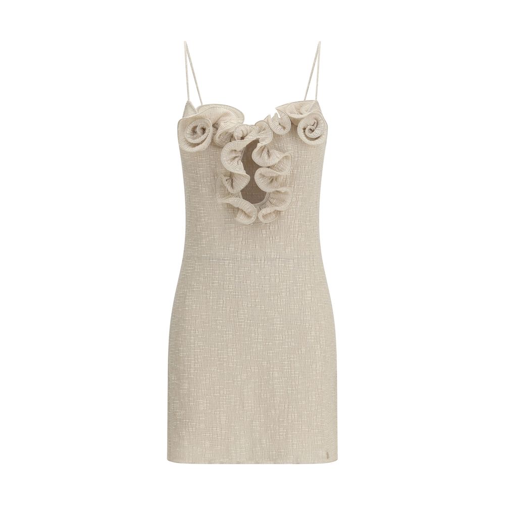Magda Butrym Beige Lyocell Casual Dress for Summer