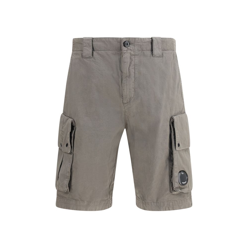 C.P. Company Gray Cotton Bermuda Shorts for Men