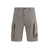 C.P. Company Gray Cotton Bermuda Shorts for Men
