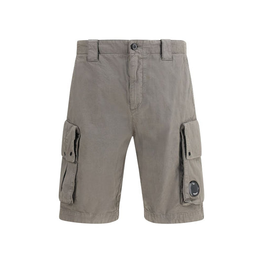 C.P. Company Gray Cotton Bermuda Shorts for Men