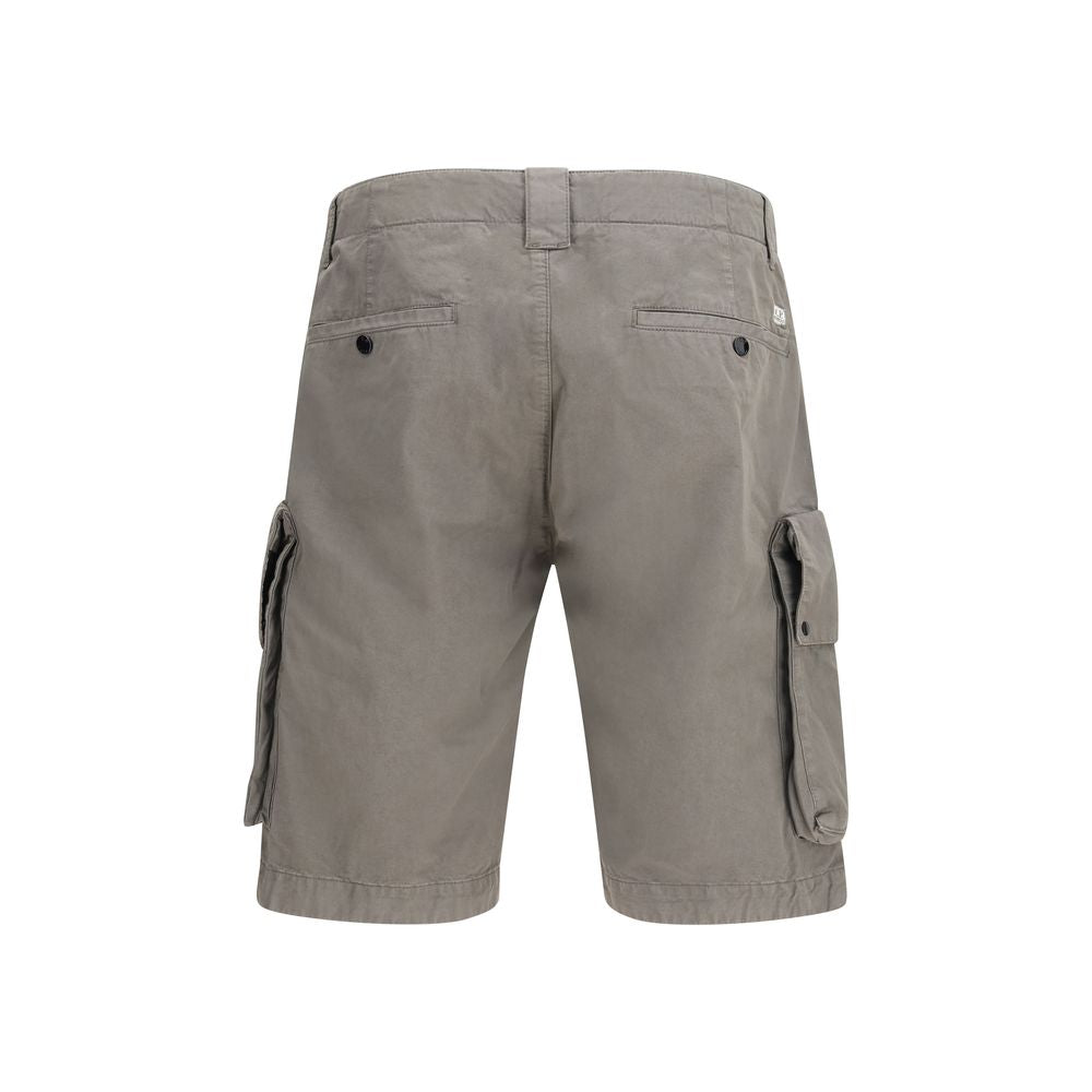 C.P. Company Gray Cotton Bermuda Shorts for Men
