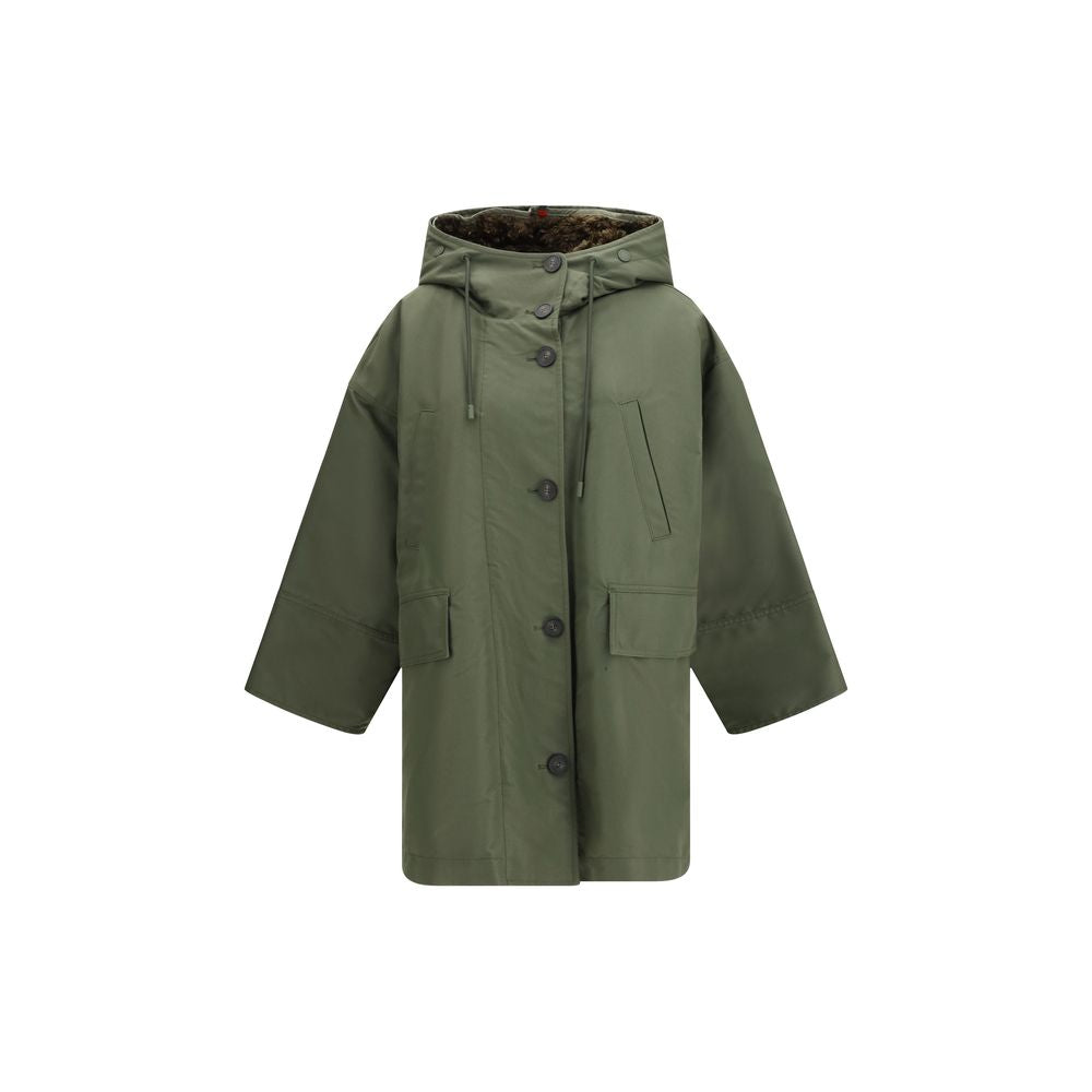 Trench-coat bicolore en coton Max Mara