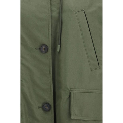 Trench-coat bicolore en coton Max Mara