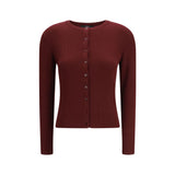 Max Mara Bordeaux Viscose Cardigan - Élégance et Confort