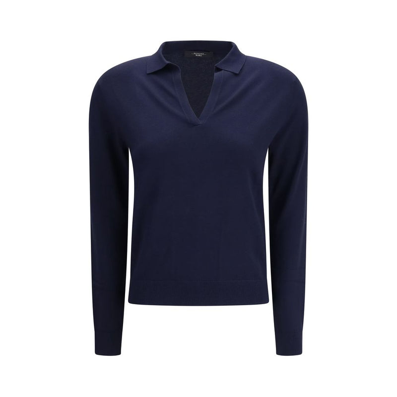 Max Mara Palanca Blue Viscose Sweatshirt for Women
