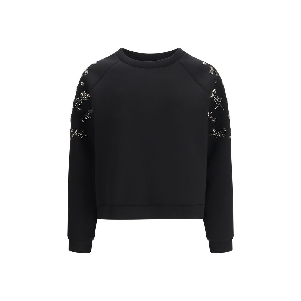Max Mara Tema Black Polyester Sweatshirt for Women