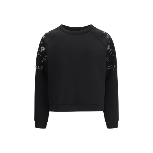 Max Mara Tema Black Polyester Sweatshirt for Women