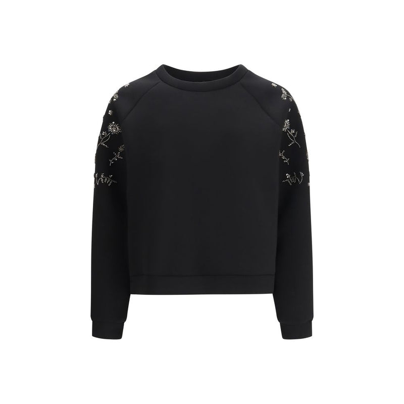 Max Mara Tema Black Polyester Sweatshirt for Women