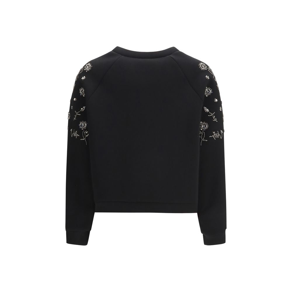 Max Mara Tema Black Polyester Sweatshirt for Women